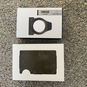 Ridge Black Money Clip and Wallet